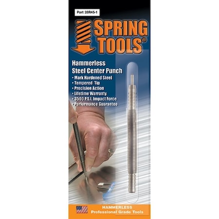 Spring Tools CENTER PUNCH HSS 1PC 28R45-1